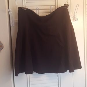 Black mini skirt